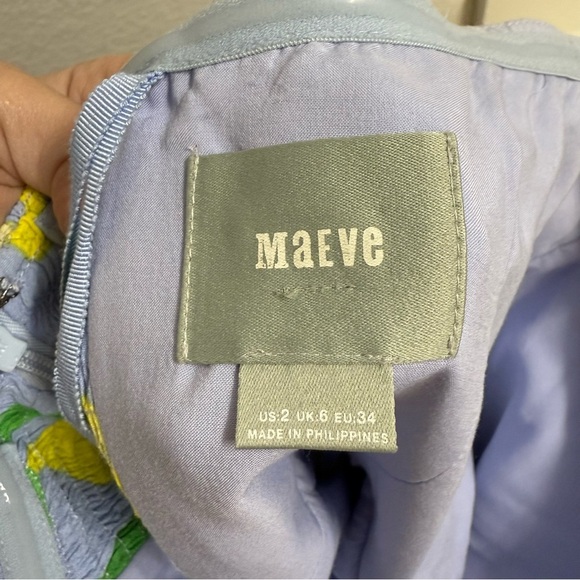 Maeve Lemon Grove Strapless Jumpsuit Size 2 - Picture 5 of 5